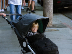 Cold Weather Footmuff and Indie in Dawn Grey Mint 2