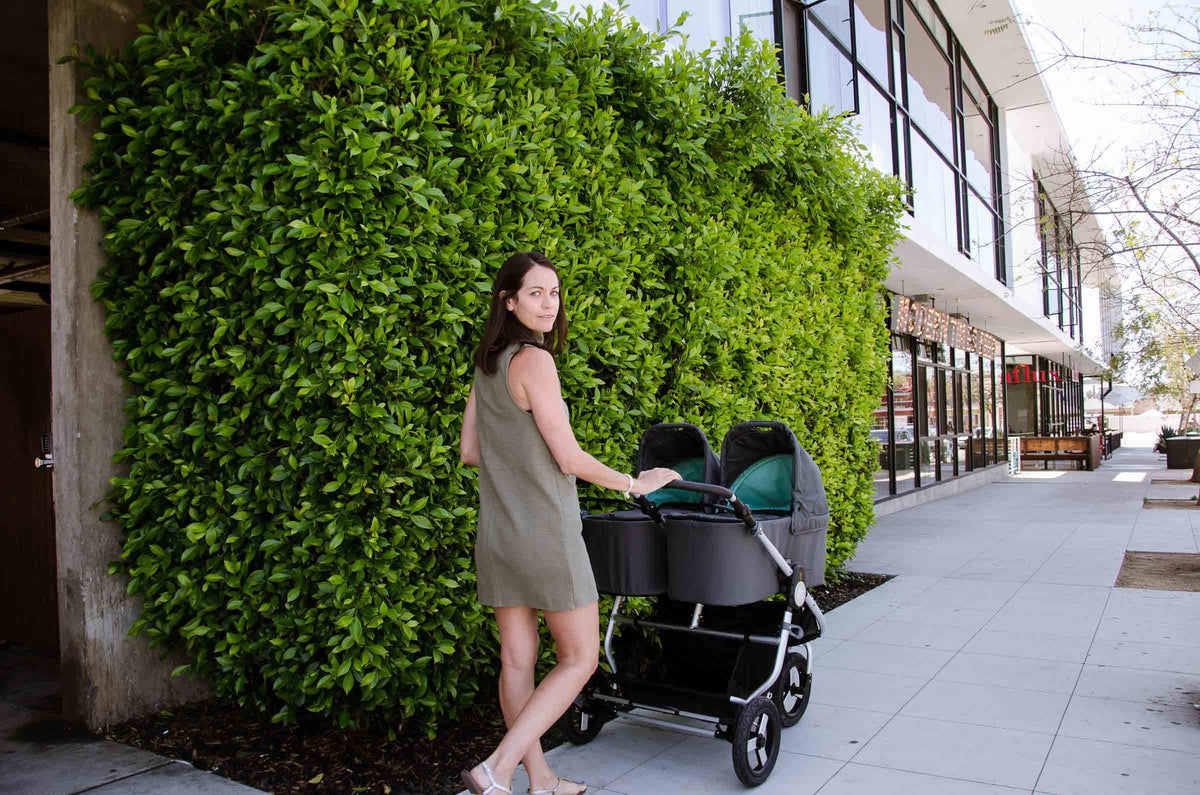 Bumbleride Indie Twin with Dual Bassinets in Dawn Grey Mint Global 5